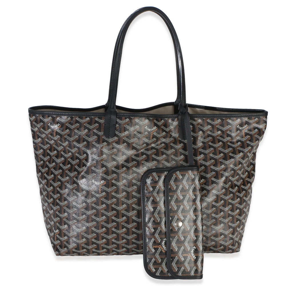Goyard Black Goyardine Canvas Saint Louis PM